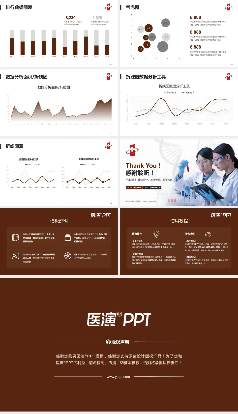 湛江市第一中医医院科研成果展示PPT模板16:9格式幻灯片预览图6