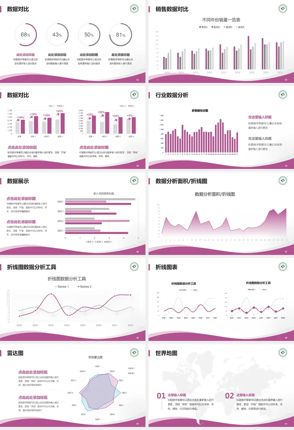 深圳市罗湖区人民医院会议与研讨会PPT模板16:9格式幻灯片预览图5