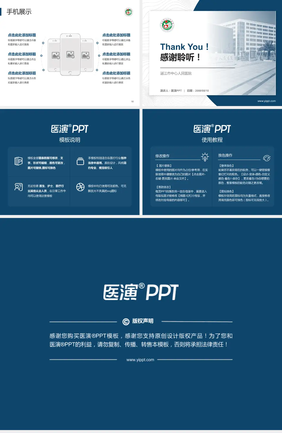 湛江市中心人民医院医院管理报告PPT模板4:3格式幻灯片预览图7