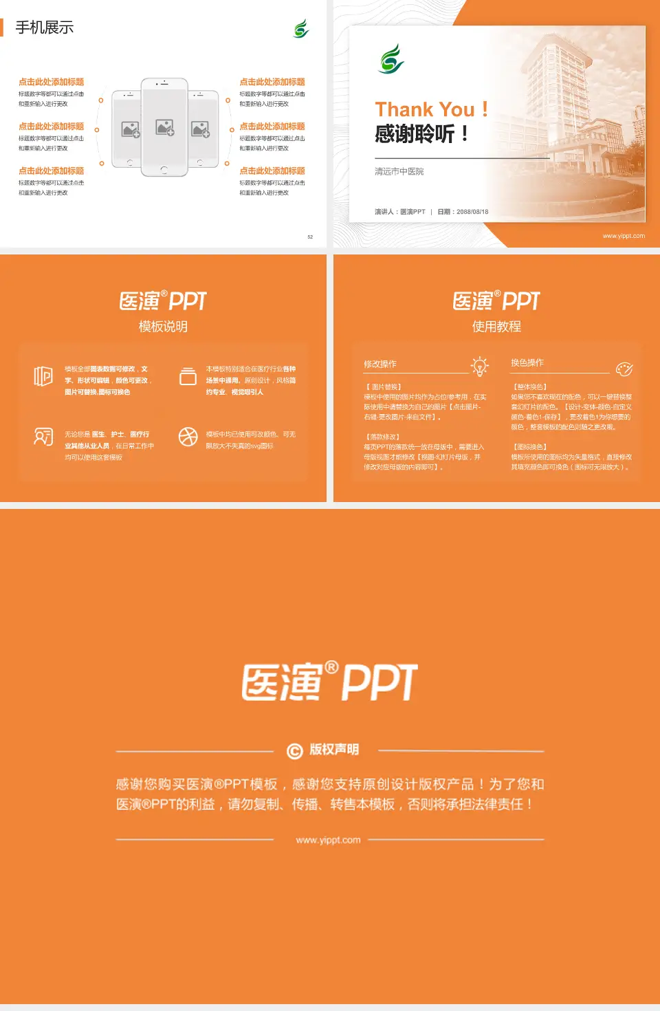 清远市中医院医院管理报告PPT模板4:3格式幻灯片预览图7