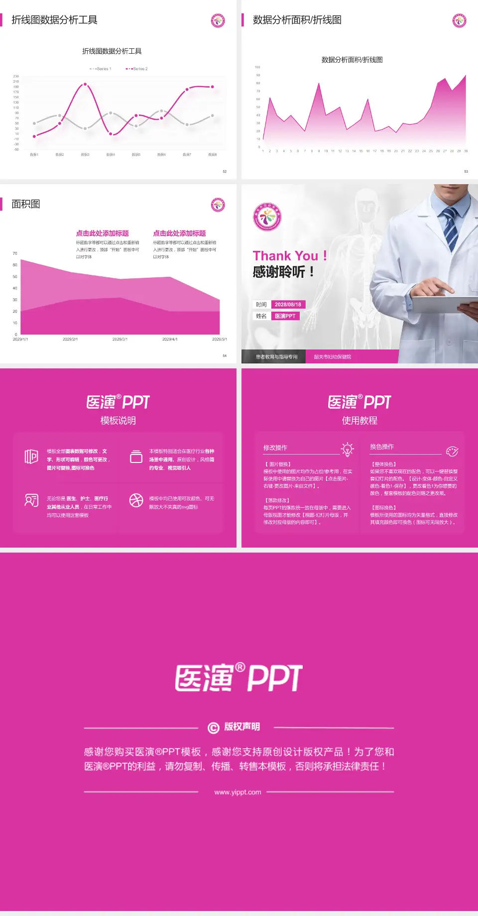 韶关市妇幼保健院患者教育与指导PPT模板4:3格式幻灯片预览图7