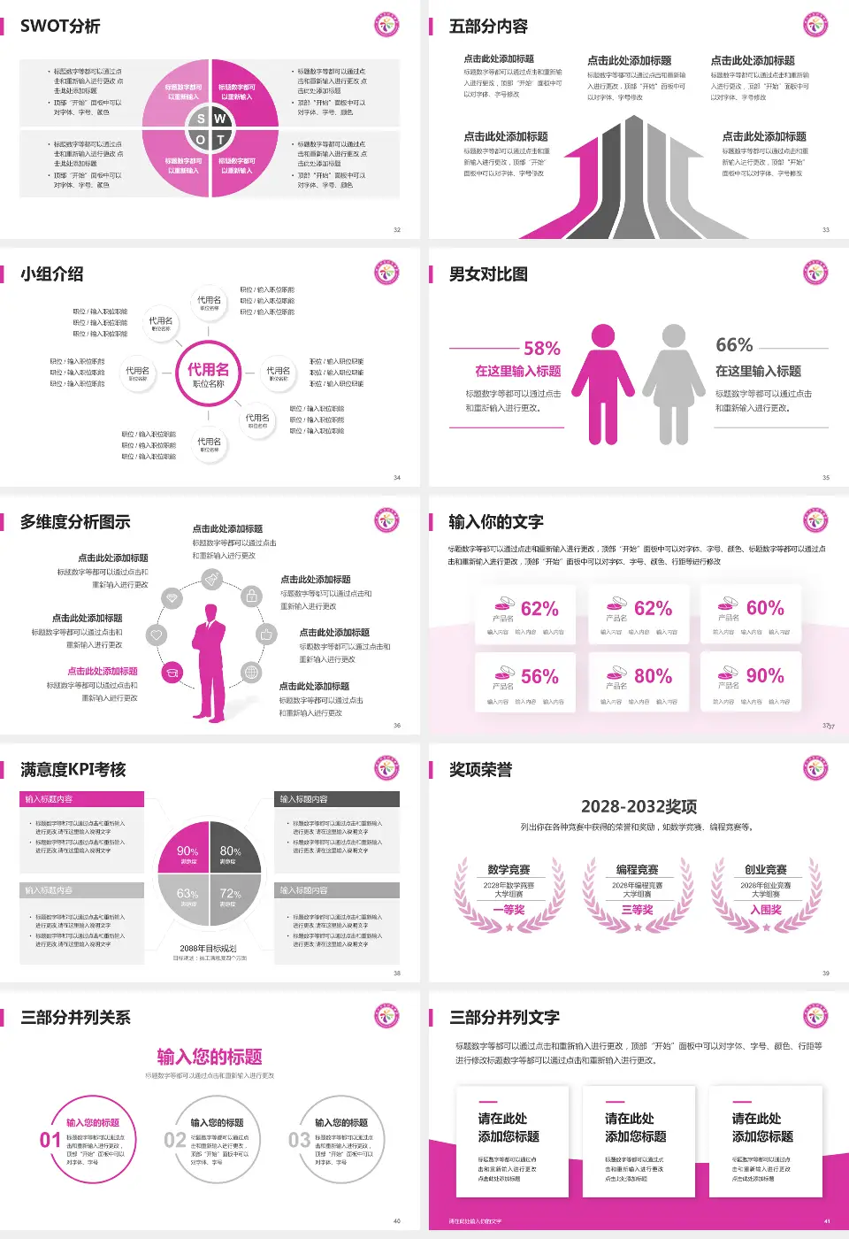 韶关市妇幼保健院医疗行业比赛专用PPT模板16:9格式幻灯片预览图5