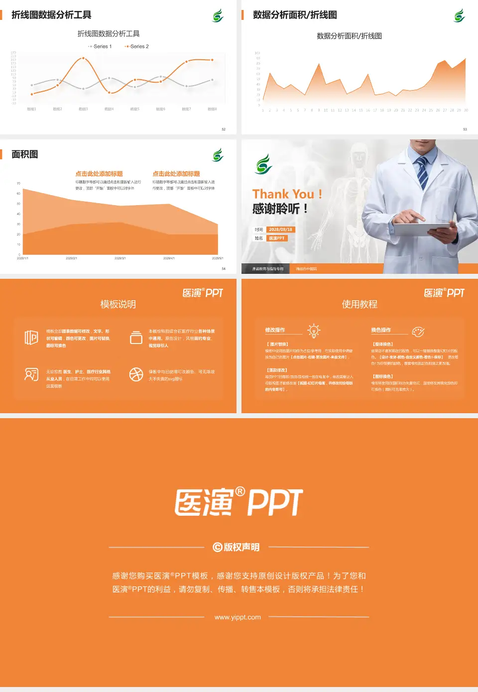 清远市中医院患者教育与指导PPT模板16:9格式幻灯片预览图7