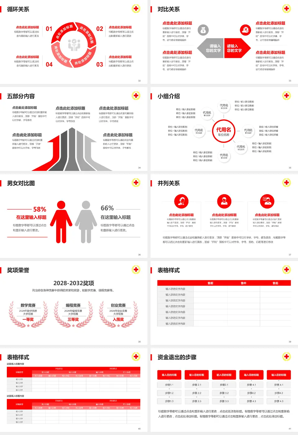 清远市红十字会医院医院简介/日常通用PPT模板16:9格式幻灯片预览图5