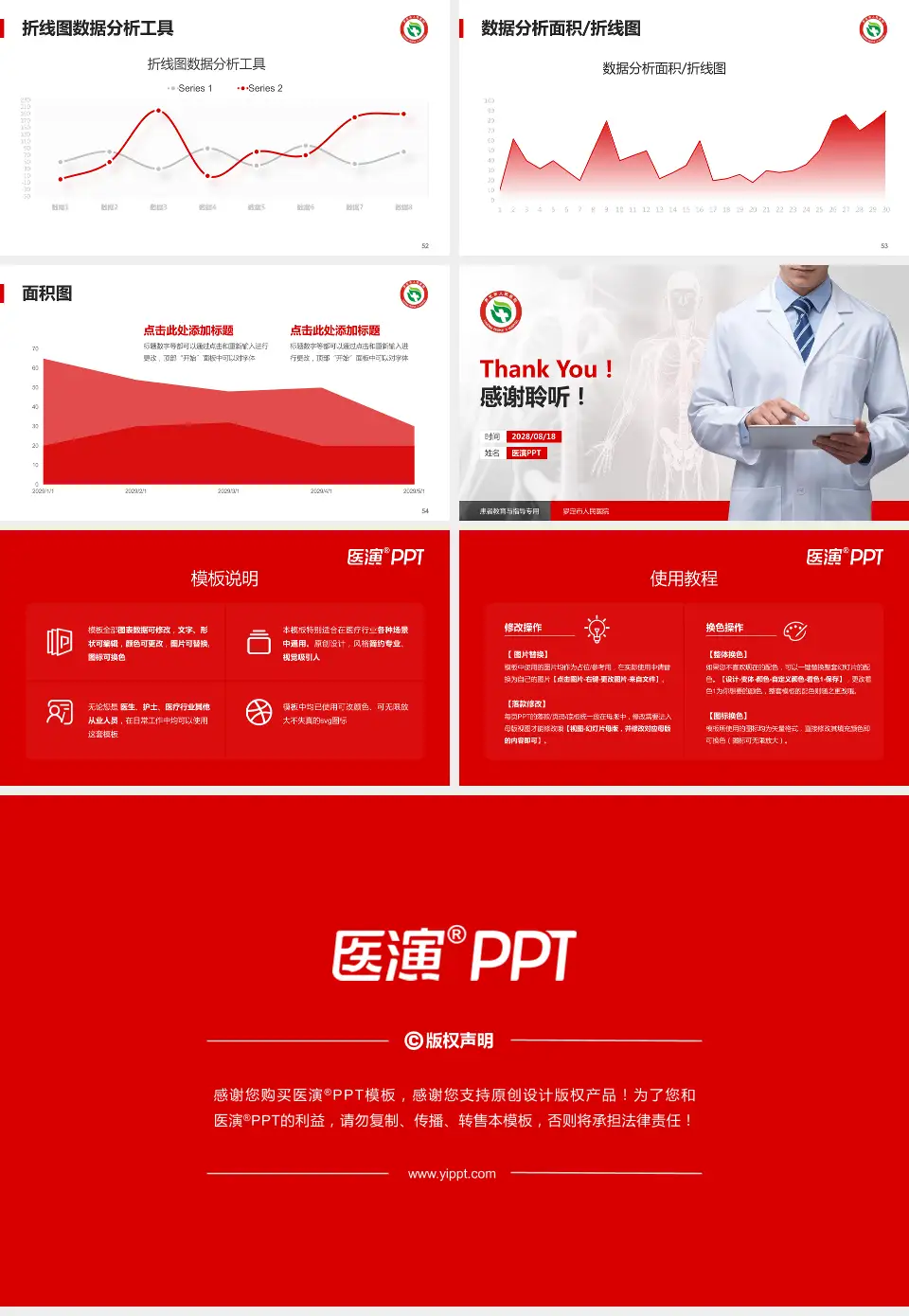 罗定市人民医院患者教育与指导PPT模板16:9格式幻灯片预览图7