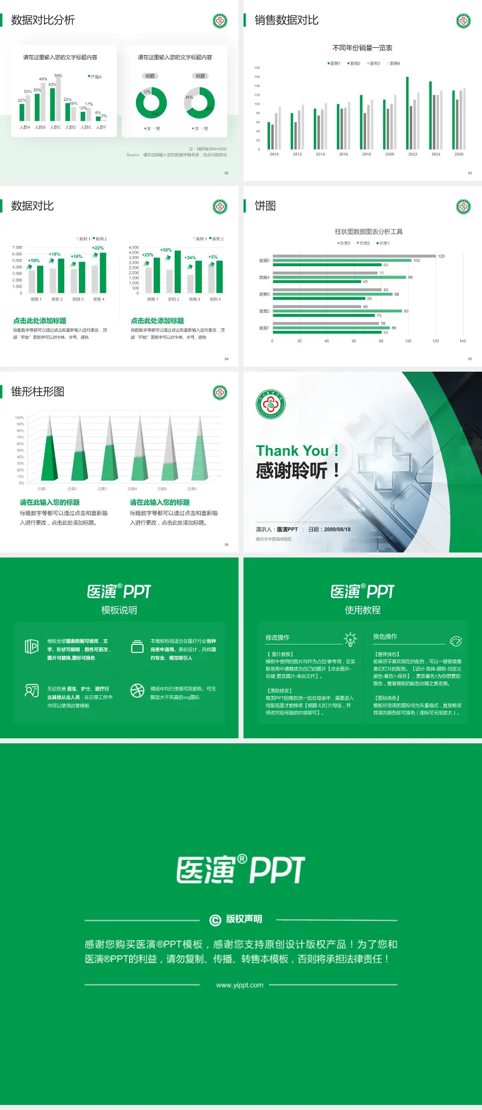 高州市中医院南院区医疗行业比赛专用PPT模板4:3格式幻灯片预览图7