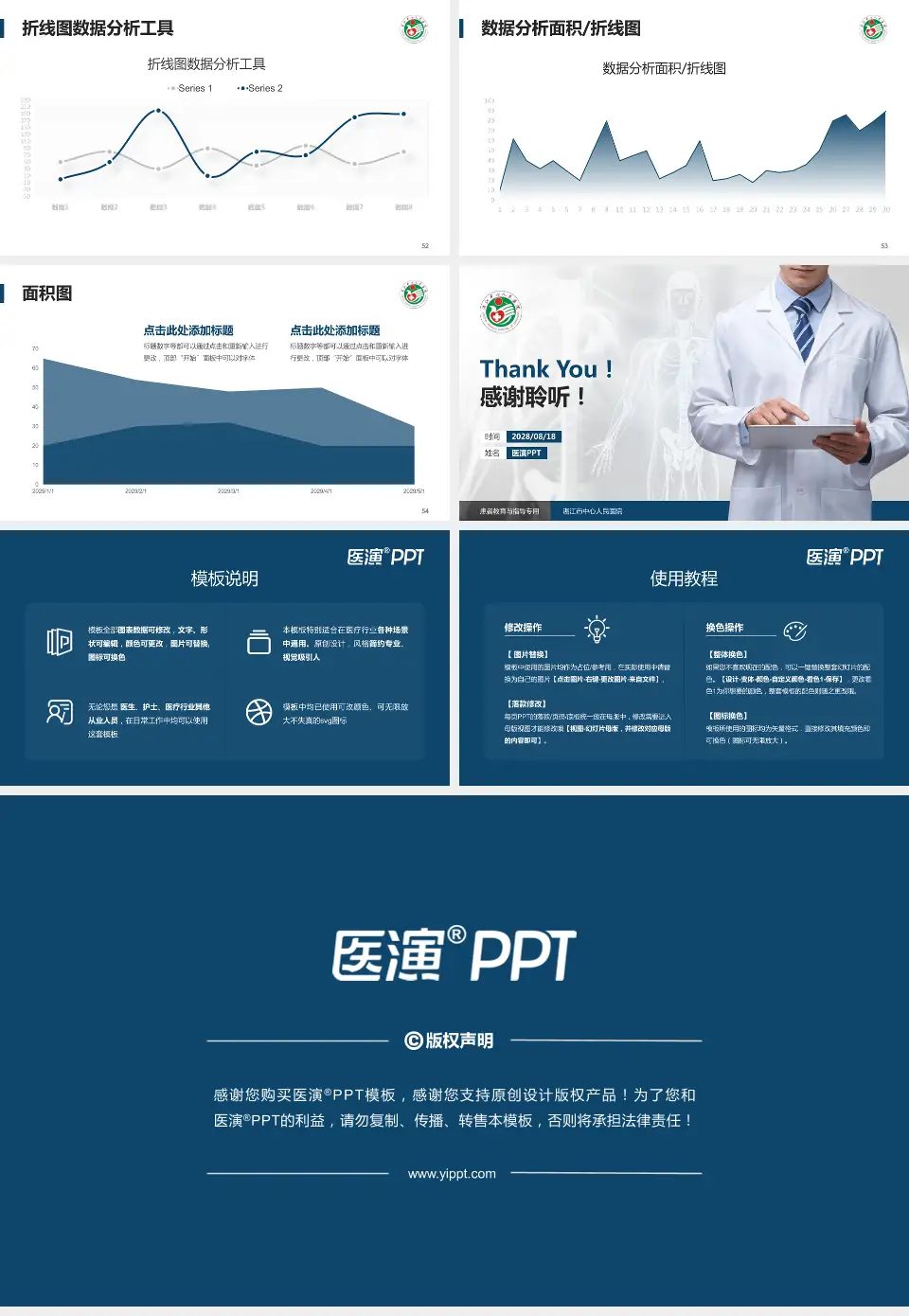 湛江市中心人民医院患者教育与指导PPT模板16:9格式幻灯片预览图7