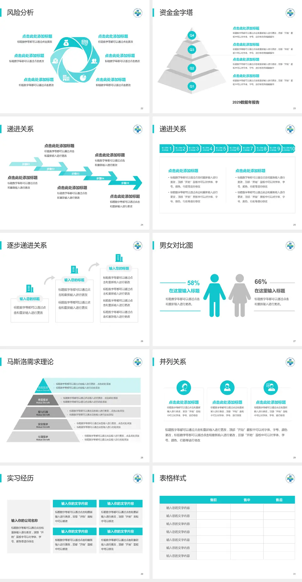 深圳市第三人民医院项目申请与汇报PPT模板4:3格式幻灯片预览图4