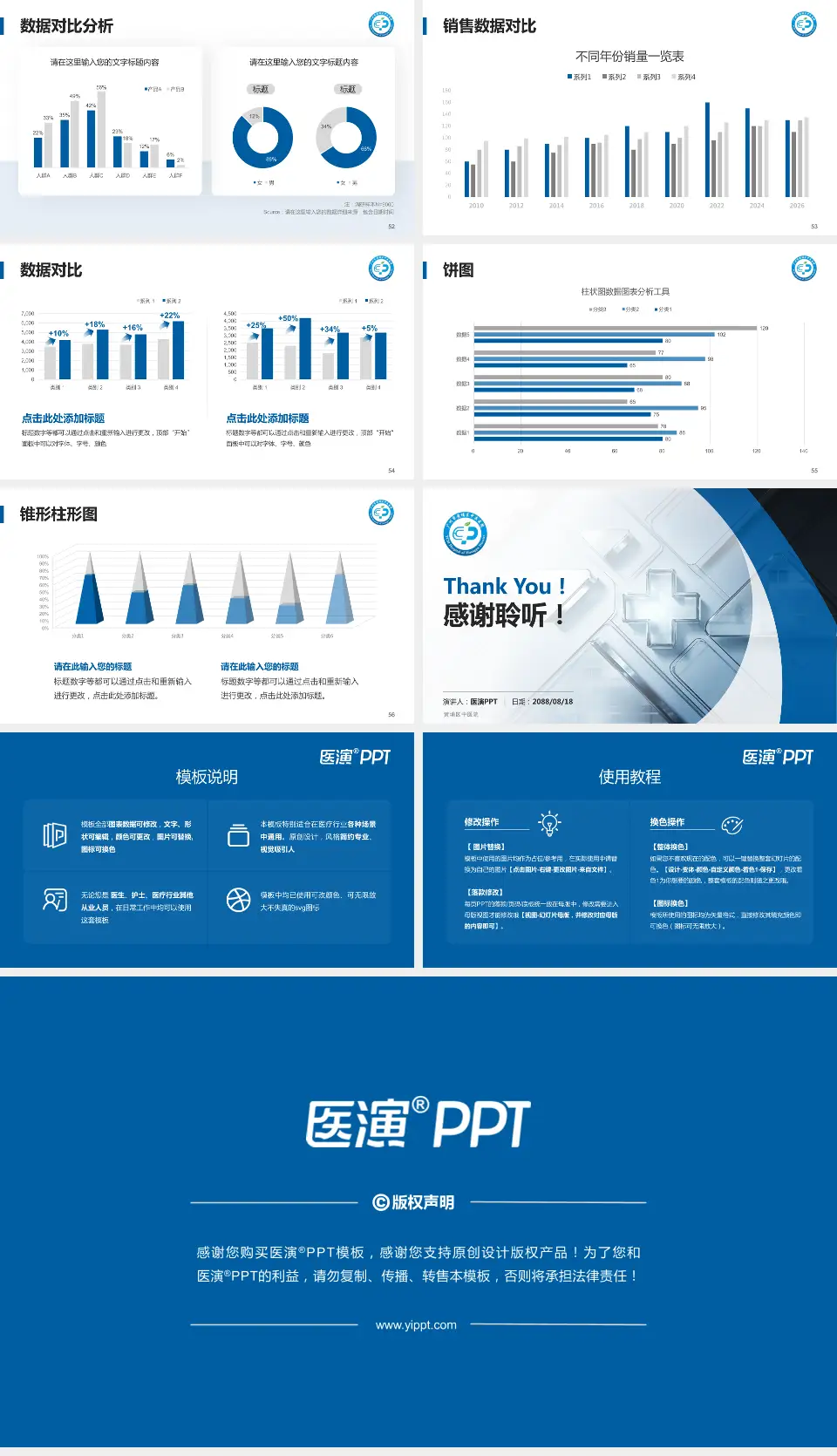 黄埔区中医院医疗行业比赛专用PPT模板16:9格式幻灯片预览图7