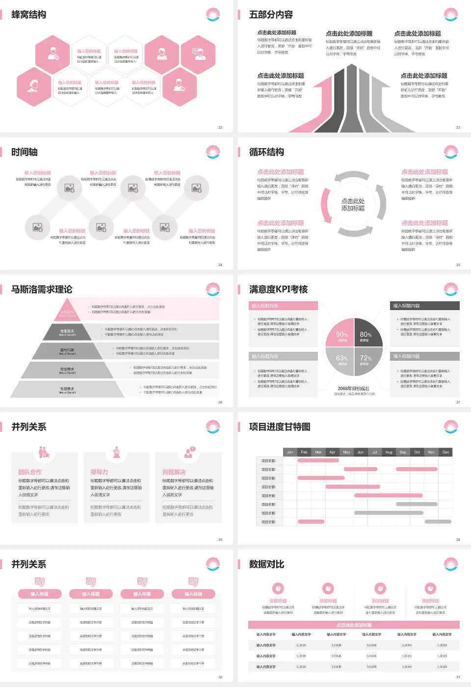 珠海市妇幼保健院医疗知识普及PPT模板16:9格式幻灯片预览图4
