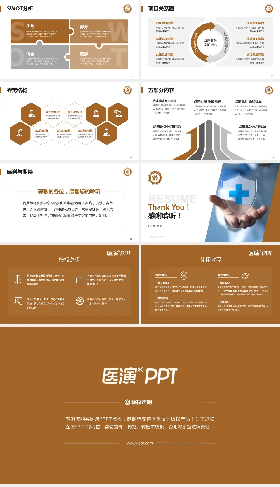 阳江市中医院个人求职应聘简历PPT模板16:9格式幻灯片预览图4