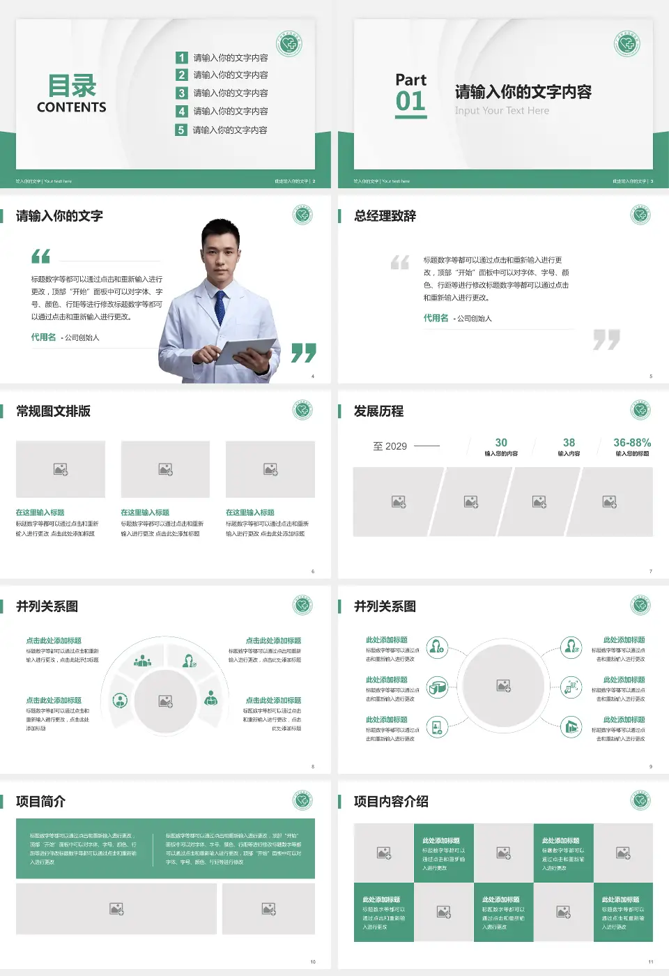 广州市皮肤病医院医院管理报告PPT模板16:9格式幻灯片预览图2