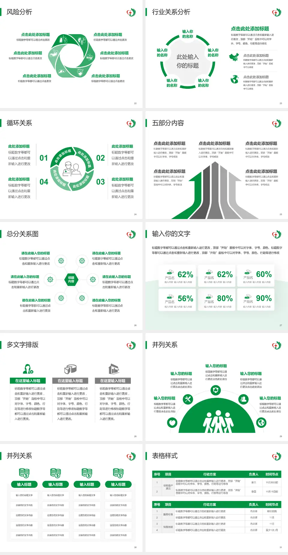 广州市番禺区第八人民医院科室介绍与推广PPT模板4:3格式幻灯片预览图4