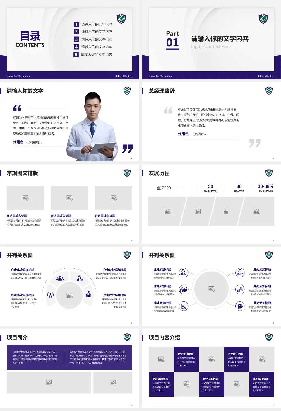 武警广东总队医院医院管理报告PPT模板16:9格式幻灯片预览图2