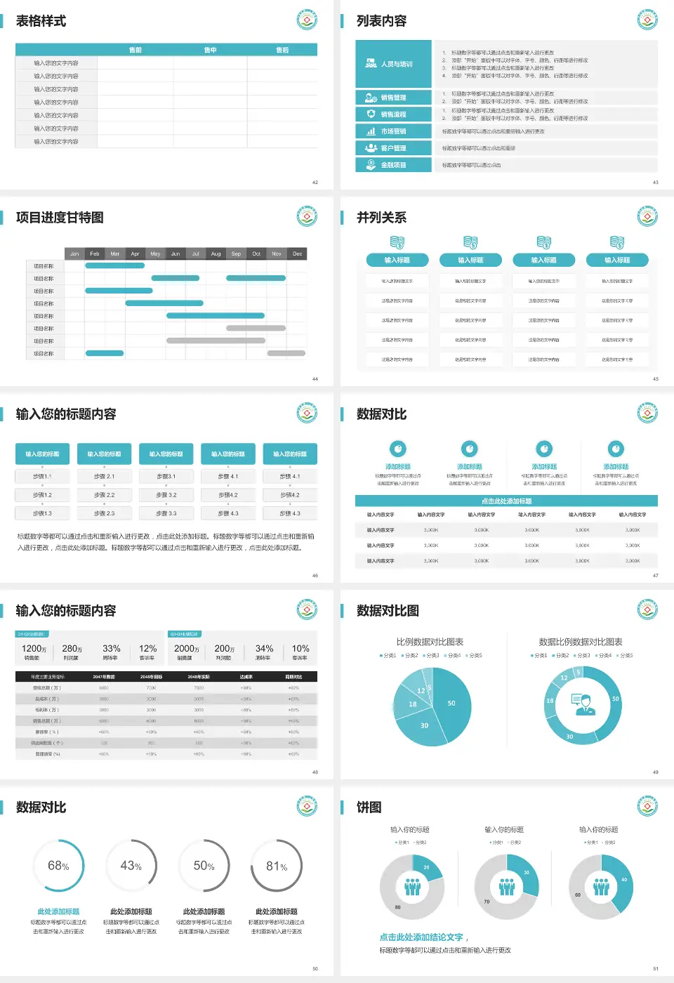 广州市白云区第一人民医院医疗行业比赛专用PPT模板16:9格式幻灯片预览图6