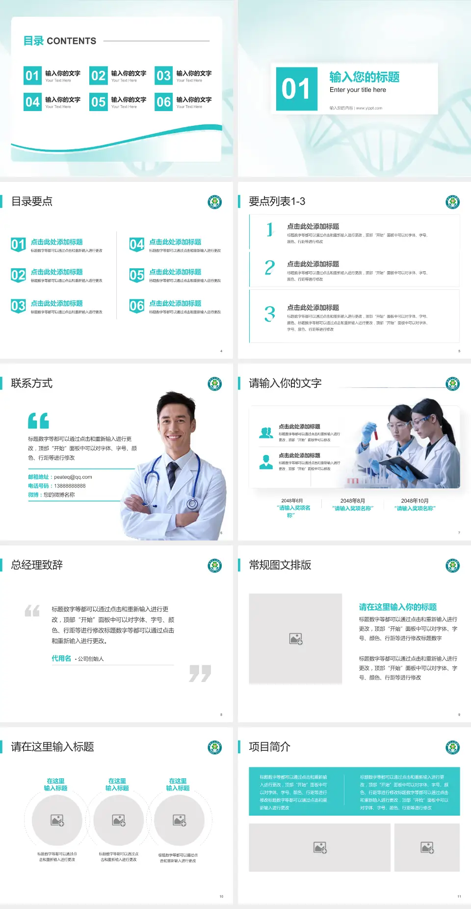 普宁市人民医院项目申请与汇报PPT模板4:3格式幻灯片预览图2