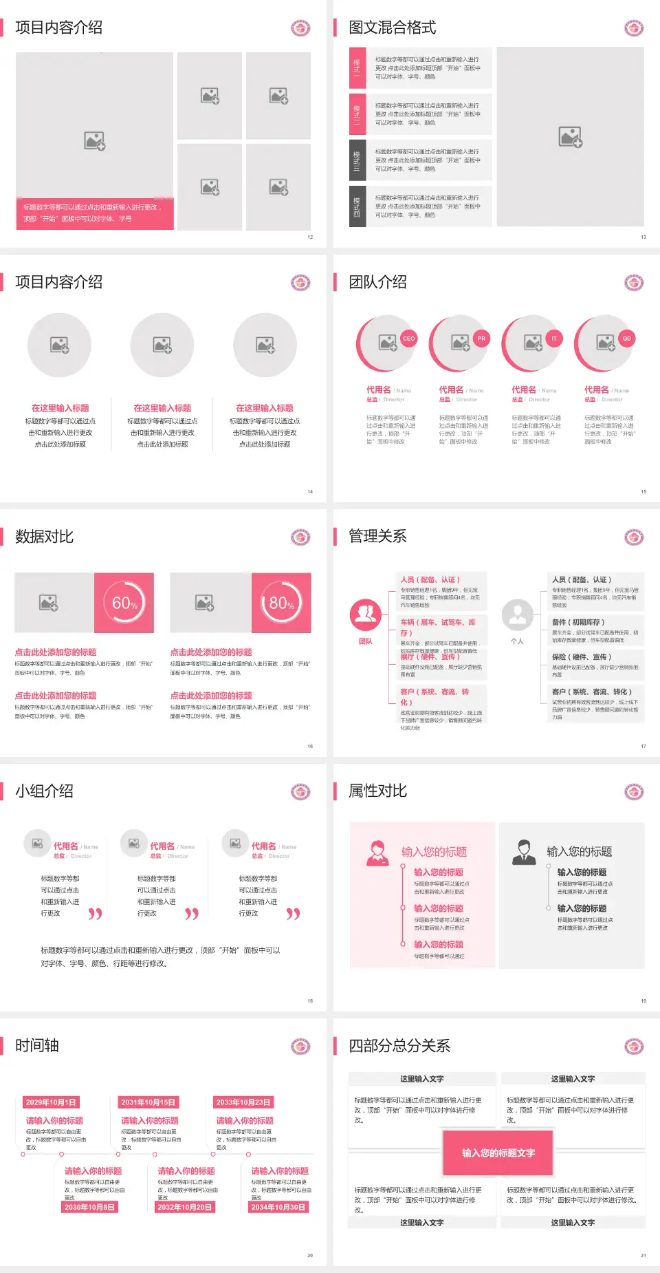 梅州市妇幼保健院科室介绍与推广PPT模板4:3格式幻灯片预览图3