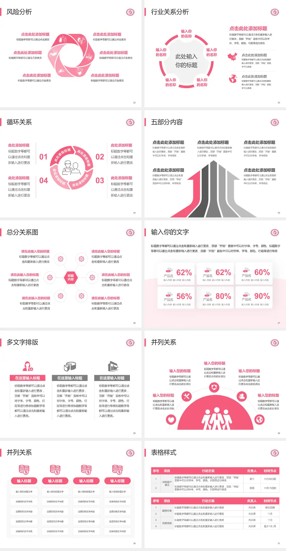 梅州市妇幼保健院科室介绍与推广PPT模板4:3格式幻灯片预览图4