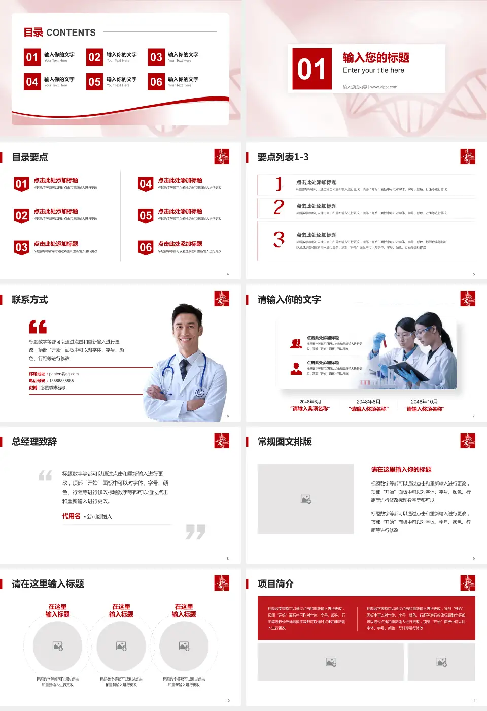 惠州华康医院项目申请与汇报PPT模板16:9格式幻灯片预览图2