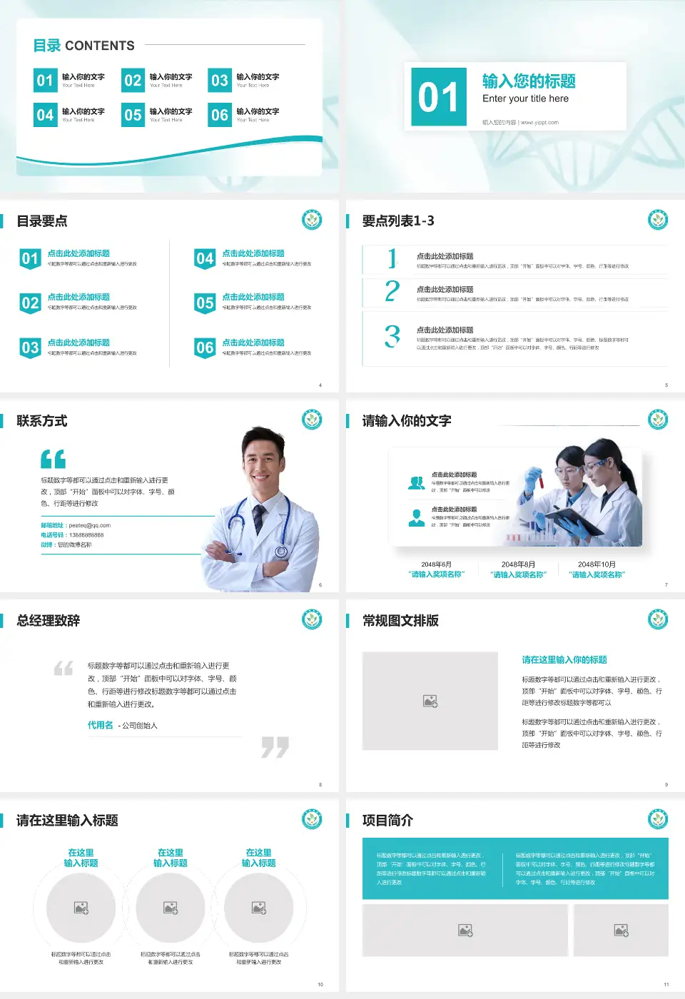 广州慈惠医院项目申请与汇报PPT模板16:9格式幻灯片预览图2