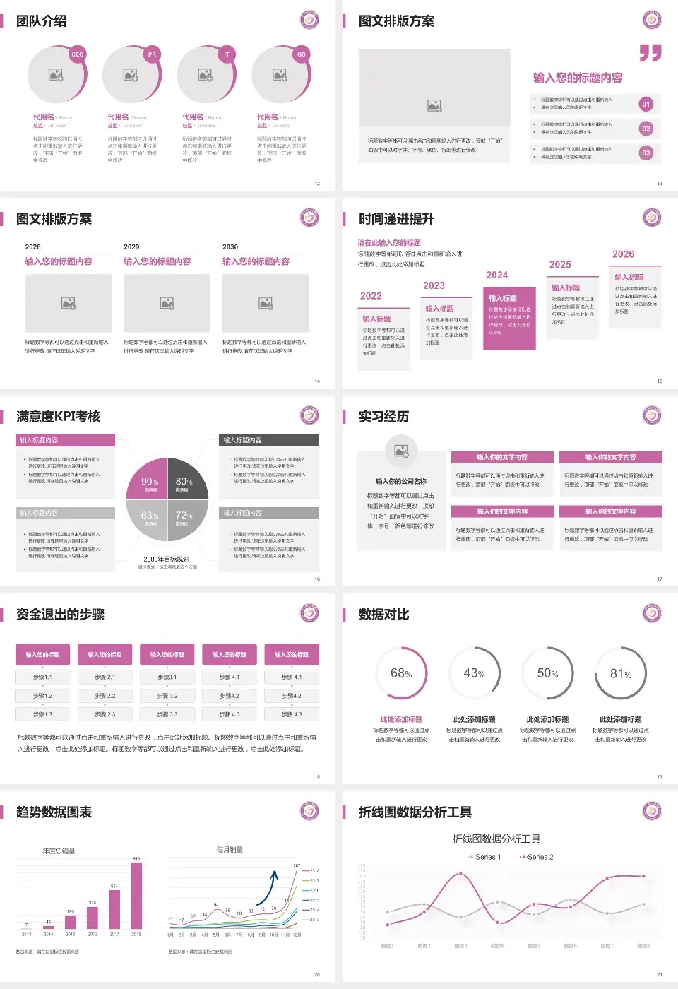 江门市妇幼保健院培训与教育PPT模板16:9格式幻灯片预览图3