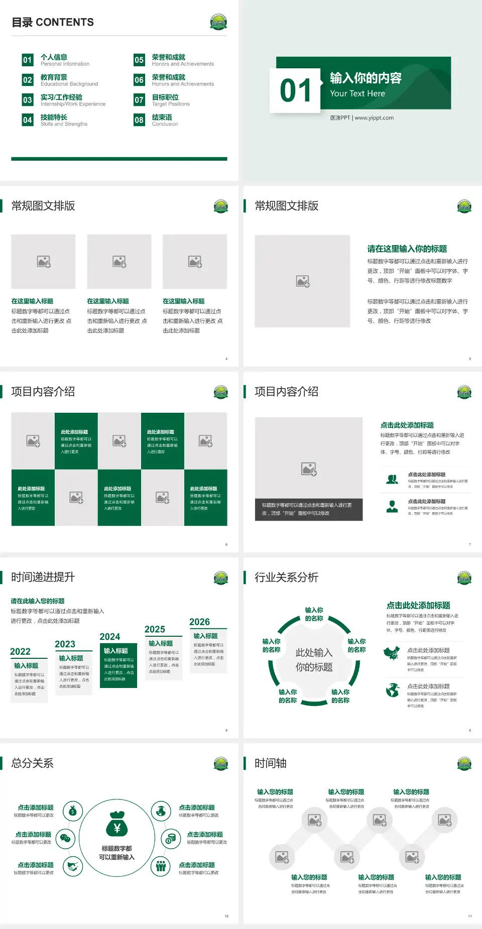 开平市中心医院财务与预算报告PPT模板4:3格式幻灯片预览图2