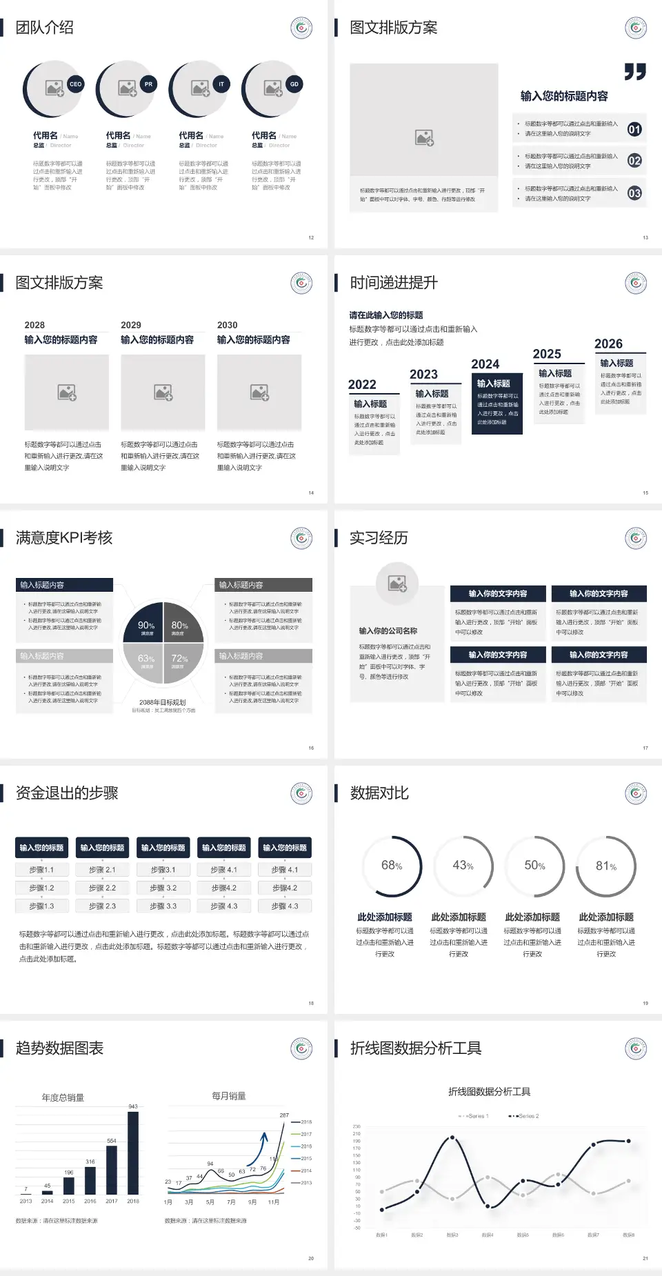广州市白云区第三人民医院培训与教育PPT模板4:3格式幻灯片预览图3