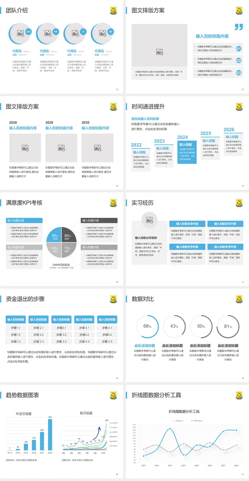 汕头大学第二附属医院培训与教育PPT模板4:3格式幻灯片预览图3