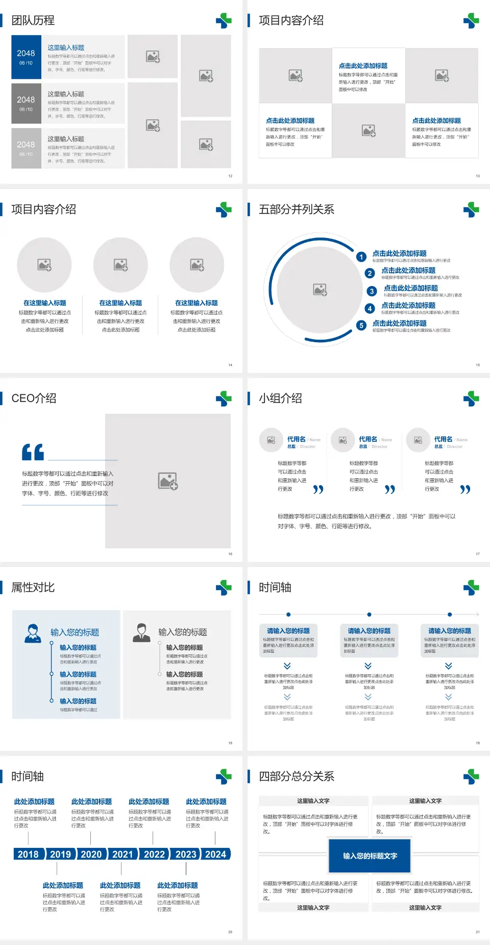 广州开发区医院科研成果展示PPT模板4:3格式幻灯片预览图3