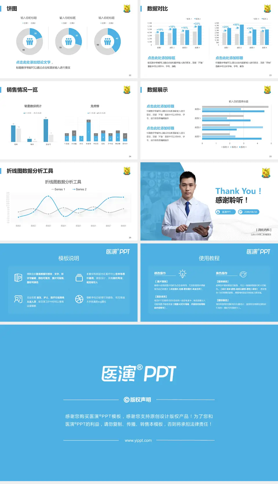汕头大学第二附属医院病例分享与讨论PPT模板16:9格式幻灯片预览图4