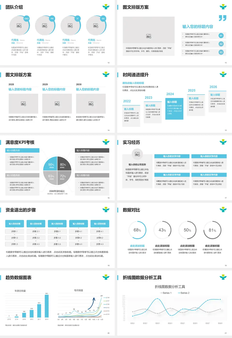 深圳市儿童医院培训与教育PPT模板16:9格式幻灯片预览图3