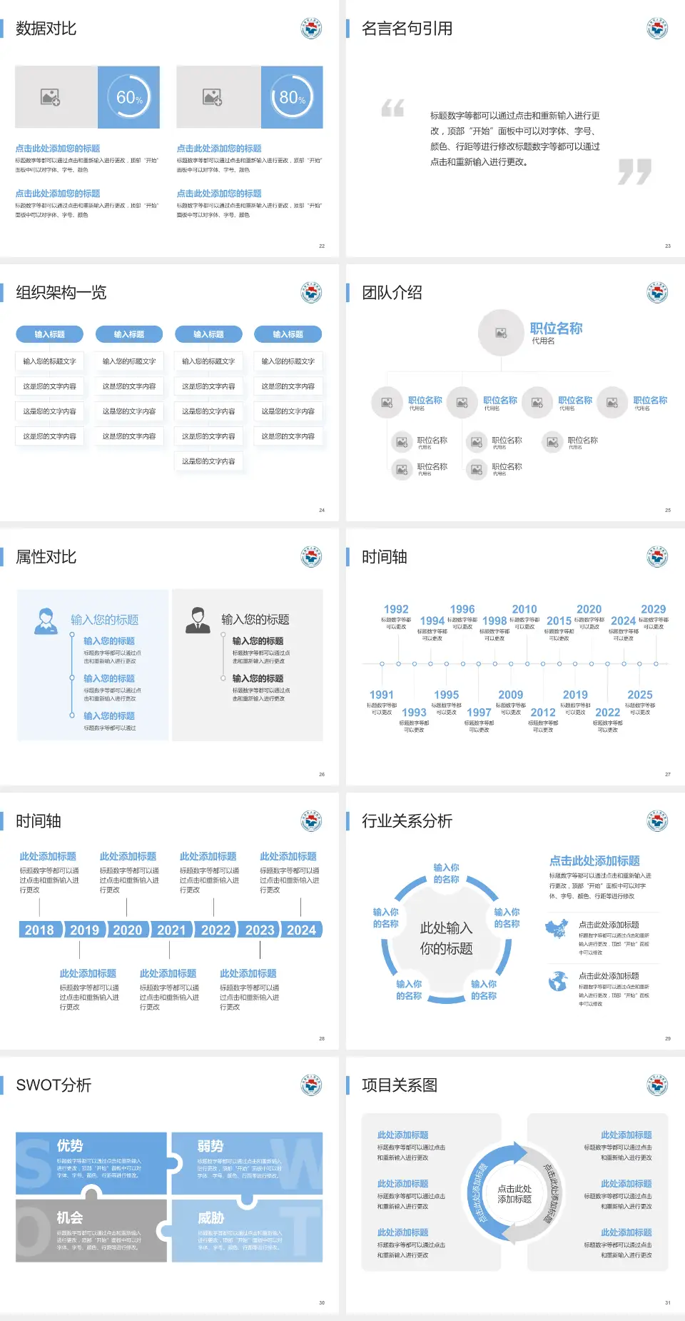 汕尾市人民医院医院简介/日常通用PPT模板4:3格式幻灯片预览图4