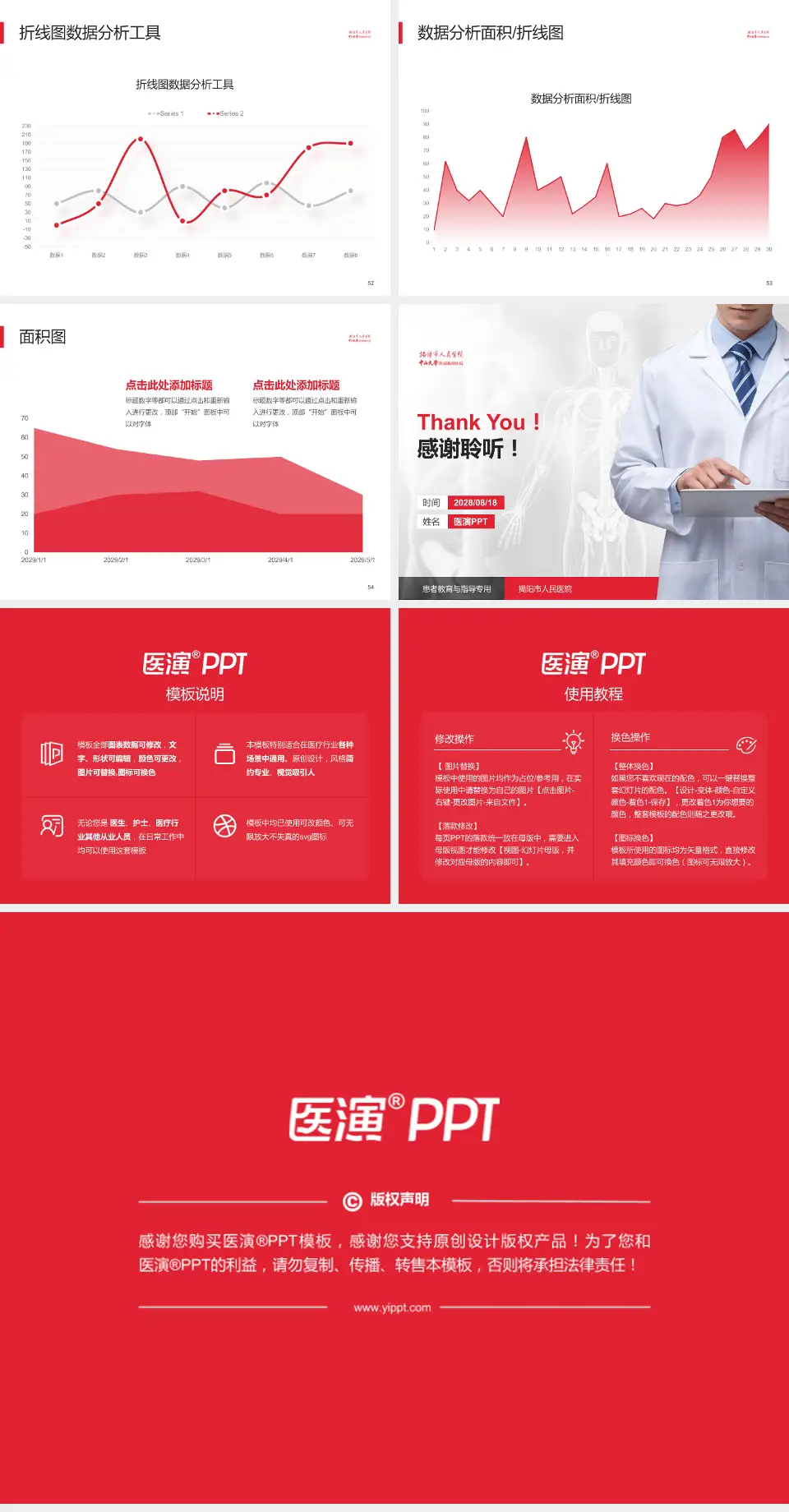 揭阳市人民医院患者教育与指导PPT模板4:3格式幻灯片预览图7