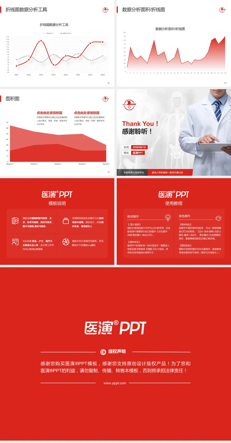暨南大学附属第一医院东圃分院患者教育与指导PPT模板4:3格式幻灯片预览图7