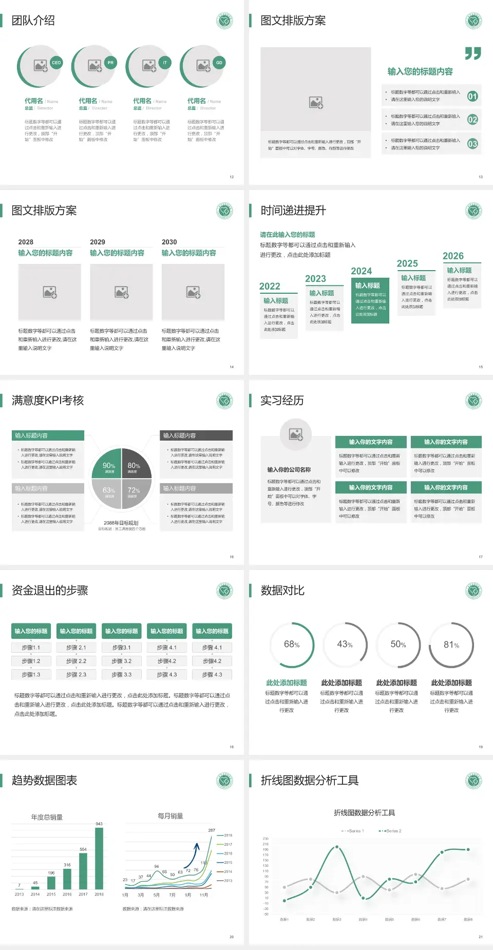 广州市皮肤病医院培训与教育PPT模板4:3格式幻灯片预览图3