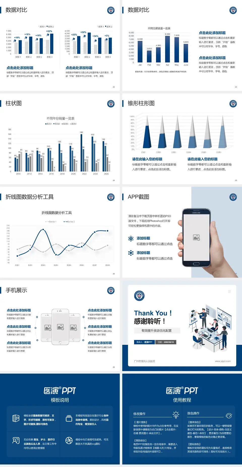 广州市龙洞人民医院财务与预算报告PPT模板4:3格式幻灯片预览图4