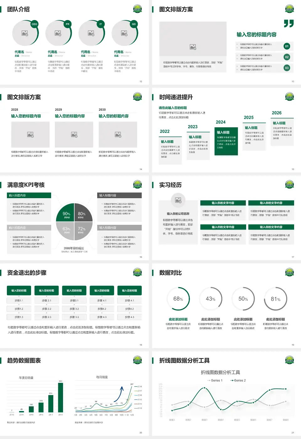 开平市中心医院培训与教育PPT模板16:9格式幻灯片预览图3