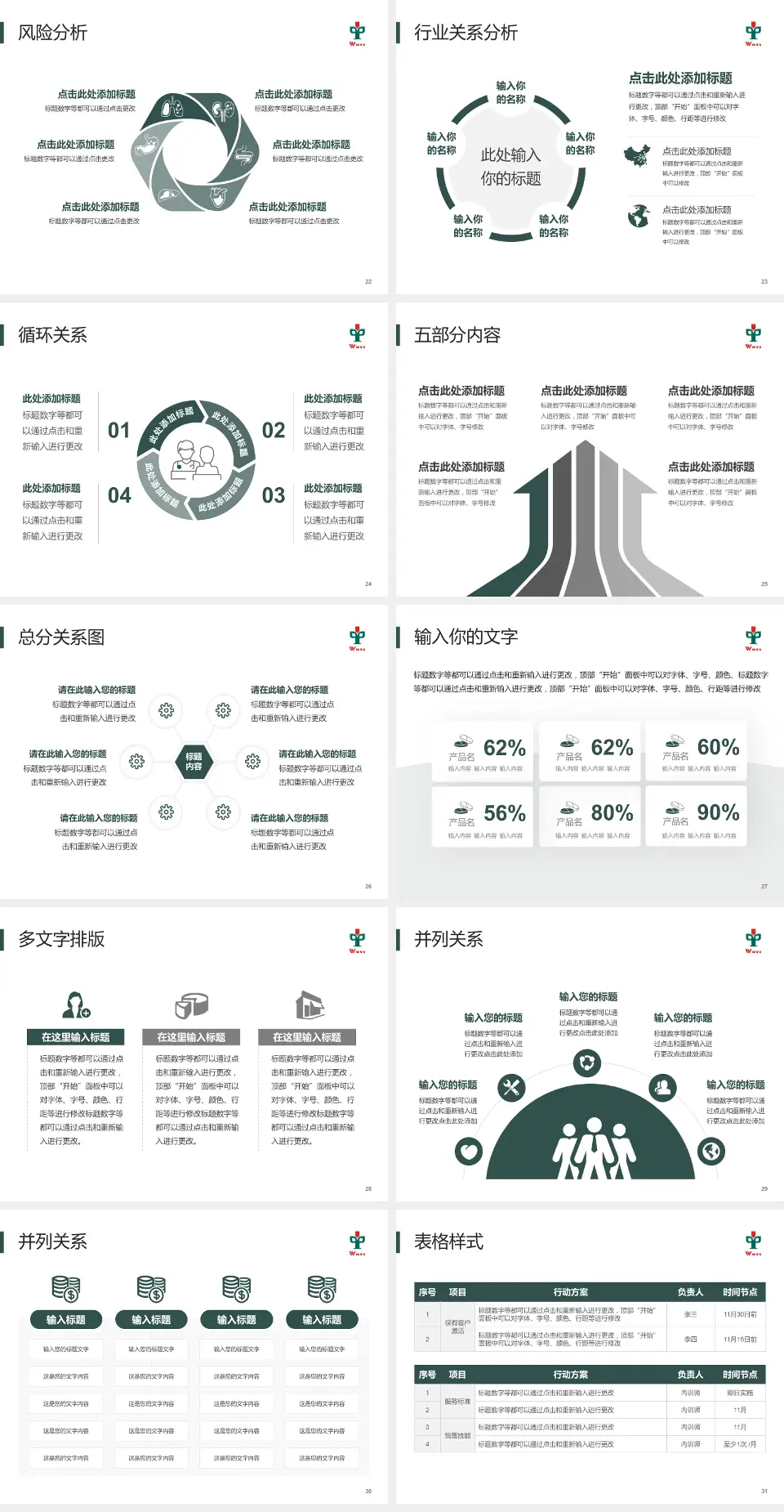 江门市五邑中医院科室介绍与推广PPT模板4:3格式幻灯片预览图4