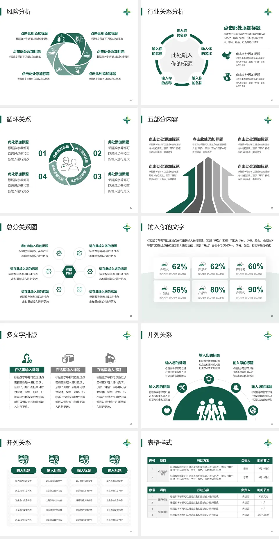 江门市人民医院科室介绍与推广PPT模板4:3格式幻灯片预览图4