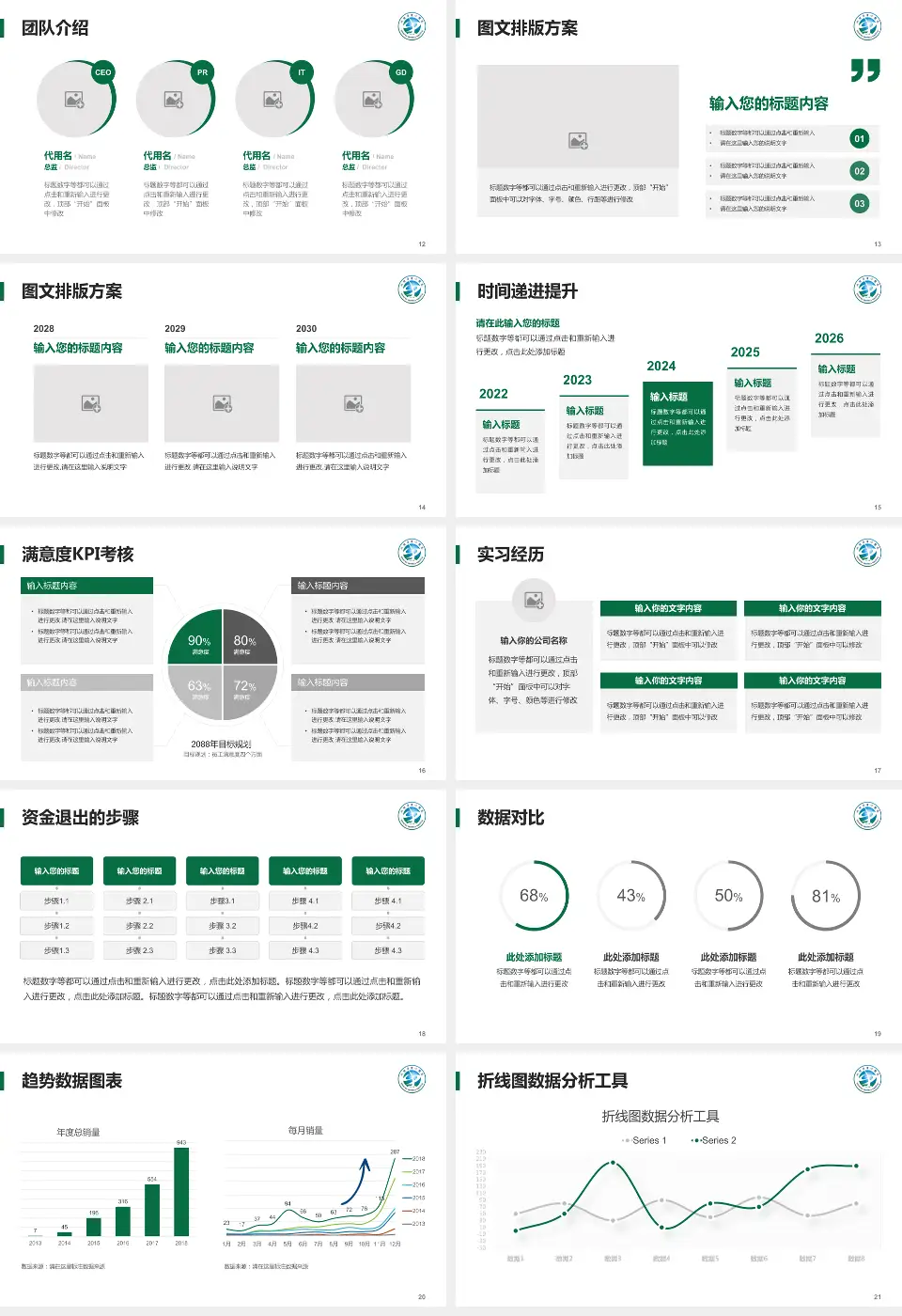 汕头市中心医院培训与教育PPT模板16:9格式幻灯片预览图3