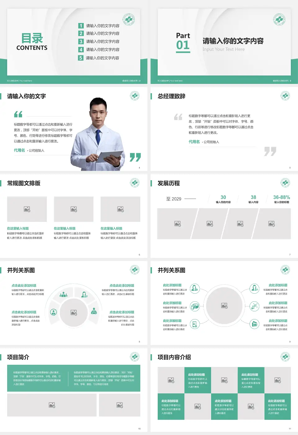 广州市花都区第二人民医院医院管理报告PPT模板16:9格式幻灯片预览图2