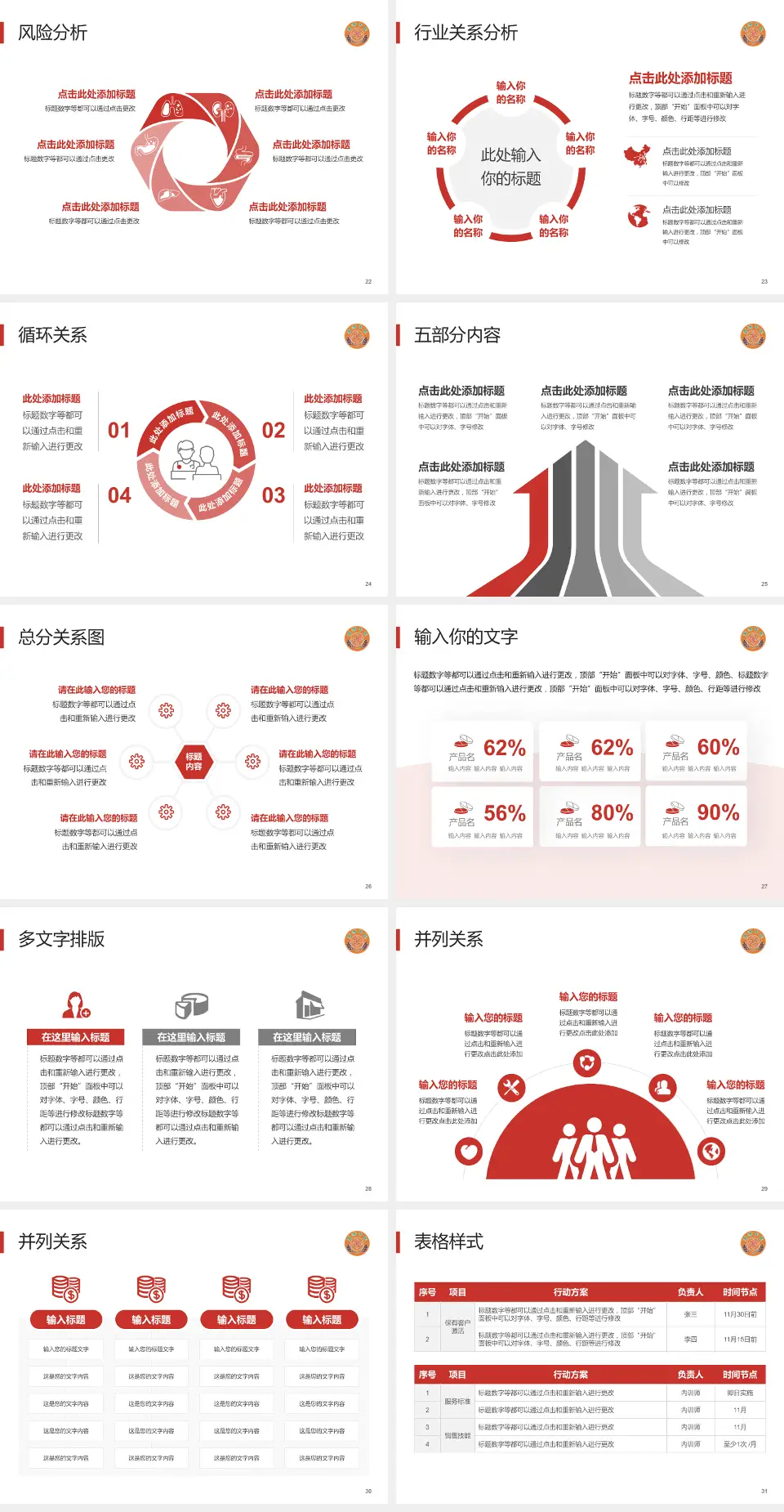 广州市荔湾区中医医院科室介绍与推广PPT模板4:3格式幻灯片预览图4