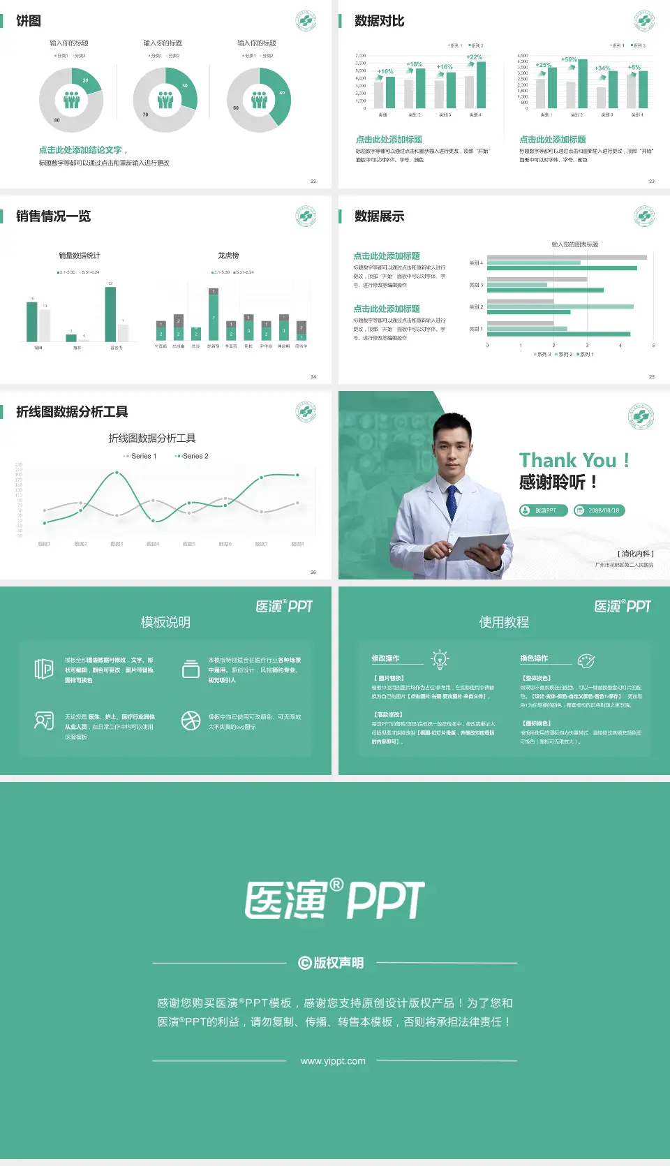 广州市花都区第二人民医院病例分享与讨论PPT模板16:9格式幻灯片预览图4