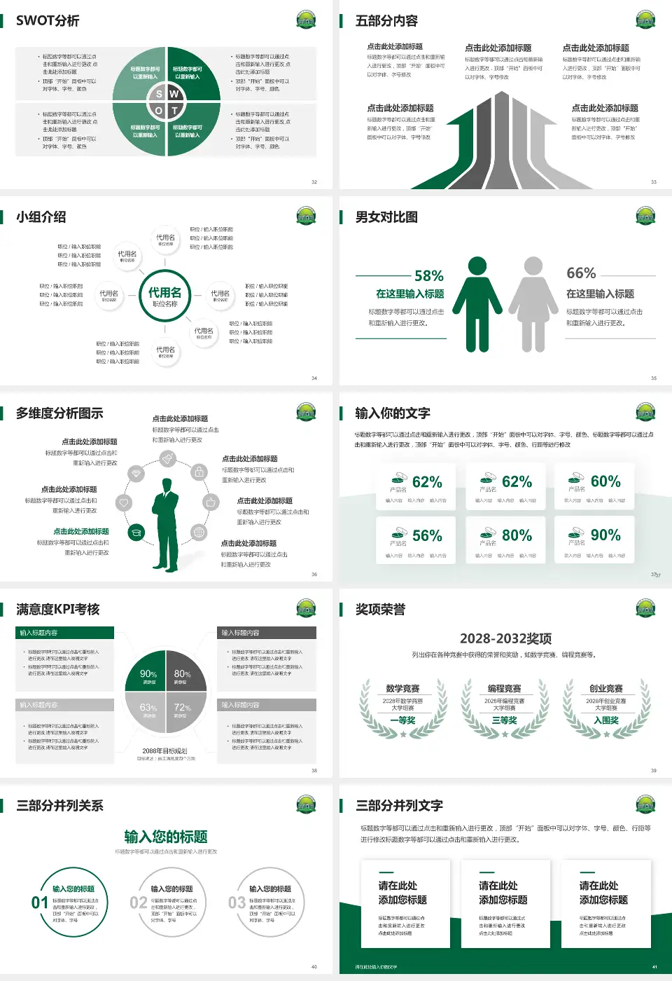 开平市中心医院医疗行业比赛专用PPT模板16:9格式幻灯片预览图5