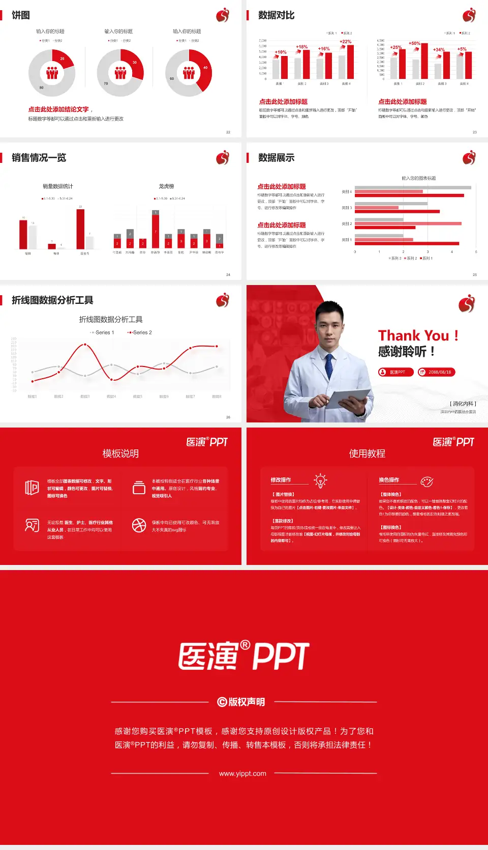 深圳市中西医结合医院病例分享与讨论PPT模板16:9格式幻灯片预览图4