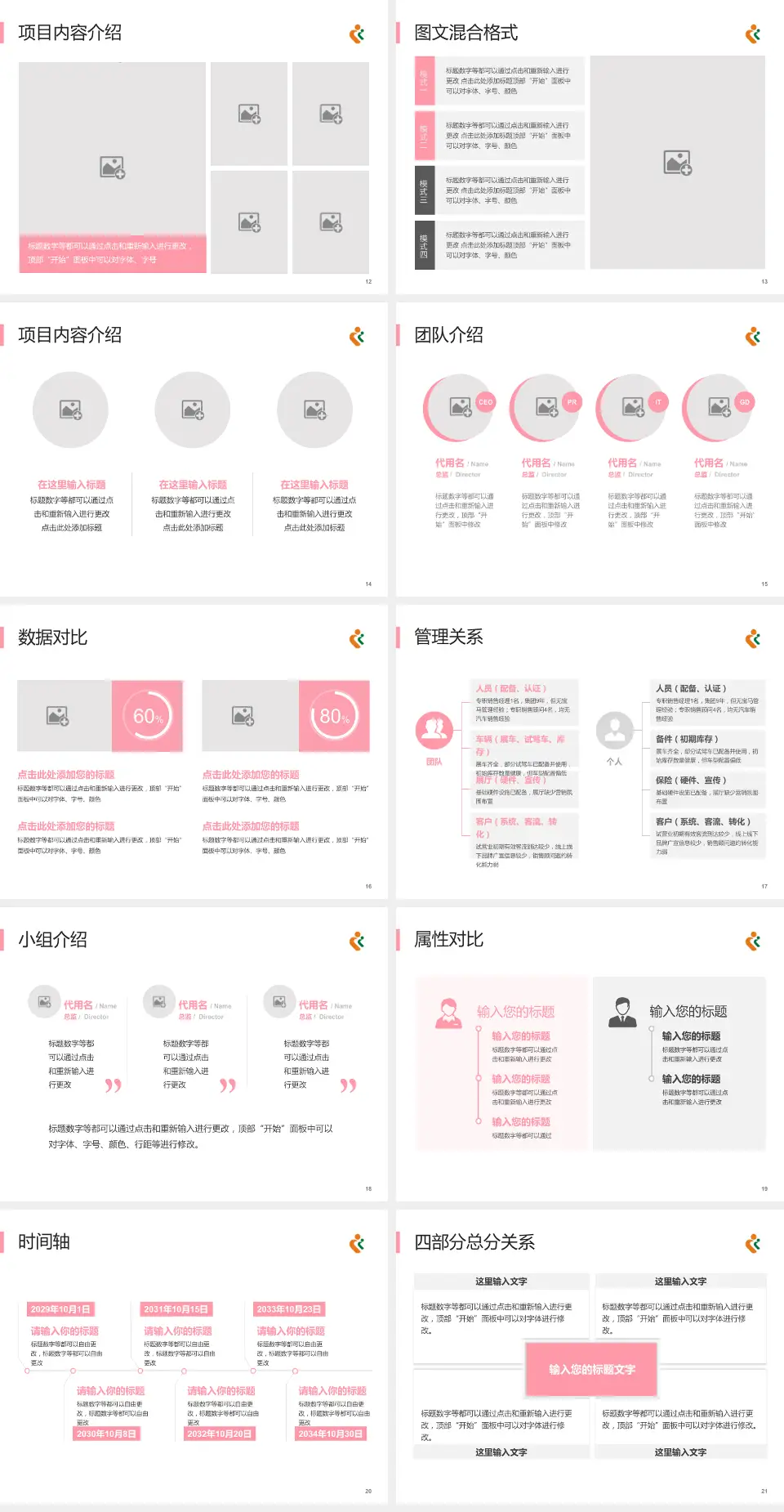 深圳市妇幼保健院福强院区科室介绍与推广PPT模板4:3格式幻灯片预览图3