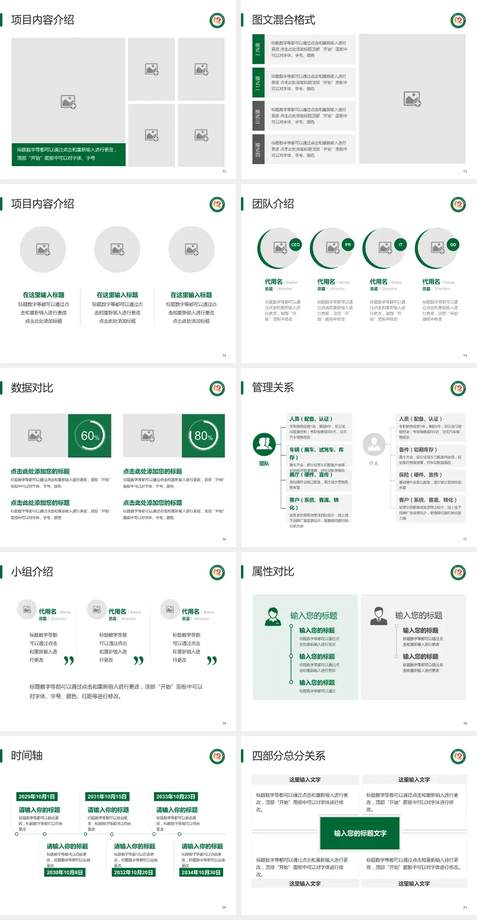 广州市第十二人民医院黄埔院区科室介绍与推广PPT模板4:3格式幻灯片预览图3