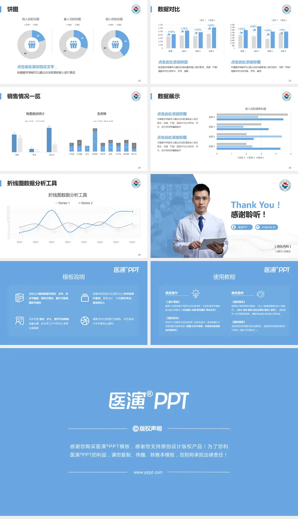 汕尾市人民医院病例分享与讨论PPT模板16:9格式幻灯片预览图4