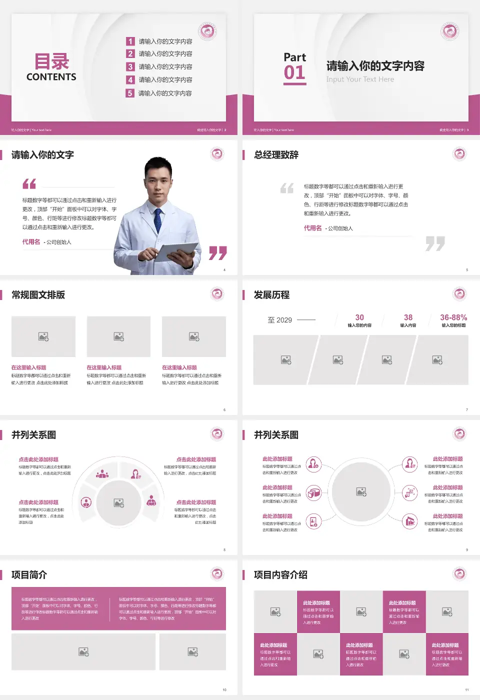 汕头市金平区金园妇幼保健院医院管理报告PPT模板16:9格式幻灯片预览图2