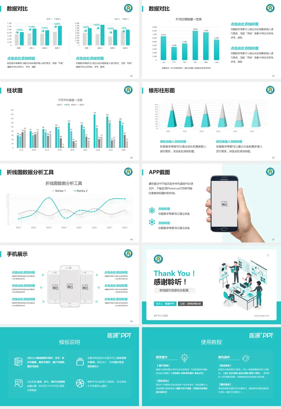 普宁市人民医院财务与预算报告PPT模板16:9格式幻灯片预览图4
